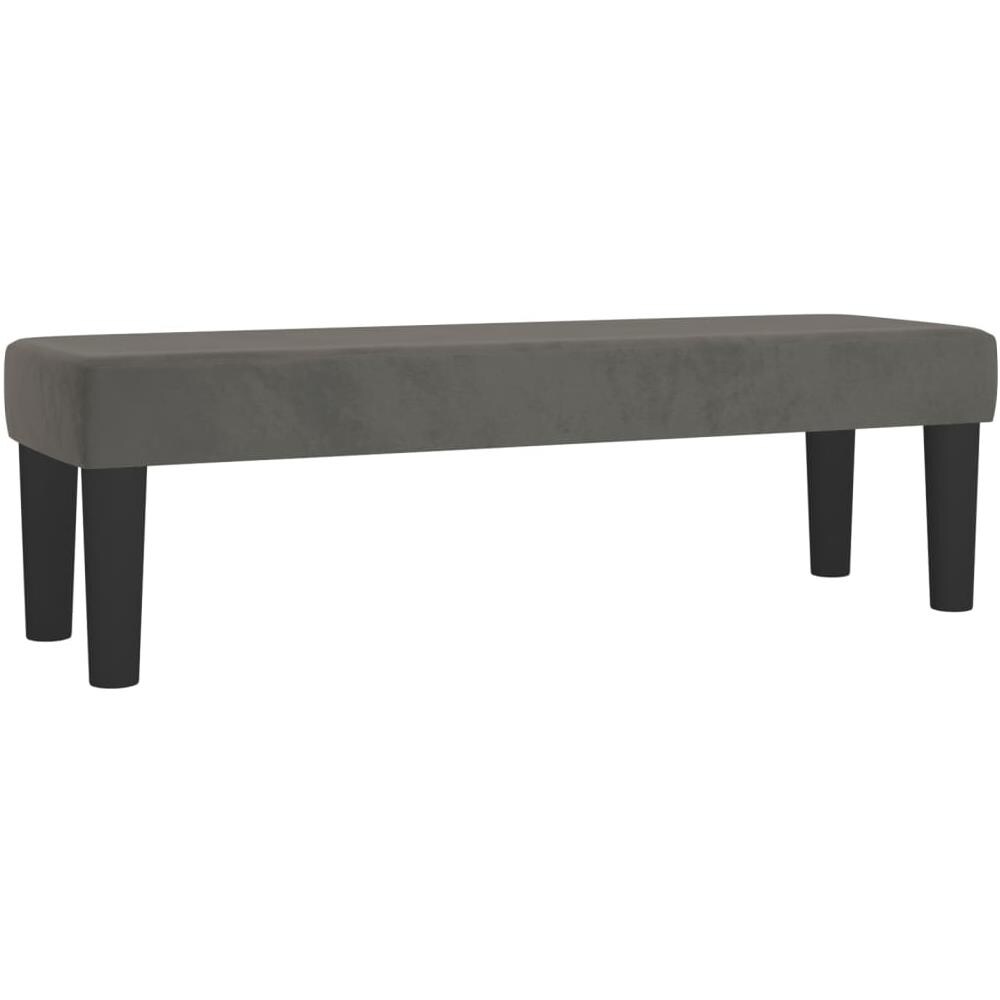 Panca Grigio Scuro 100x30x30 Cm In Velluto - Foto 2