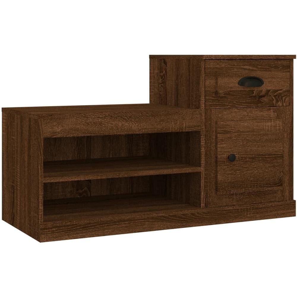 Scarpiera Rovere Marrone 100x42x60 Cm In Legno Multistrato - Foto 1