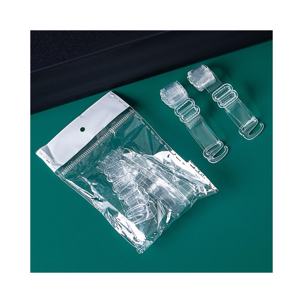 Spalline Invisibili Per Reggiseno, Confezione Da 4, Larghe 10 Mm Transparent - Foto 2