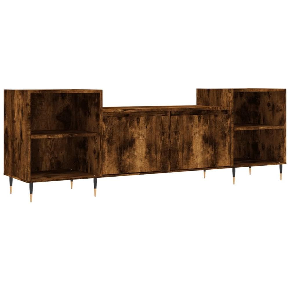 Mobile Tv Rovere Fumo 160x35x55 Cm In Legno Multistrato - Foto 2