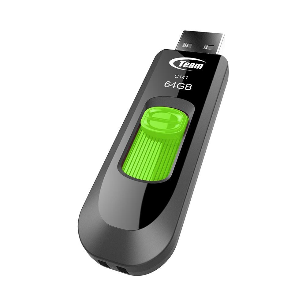 C141 Unità Flash USB da 64 GB USB 2.0 Tipo A Colore Nero / Verde - Foto 2