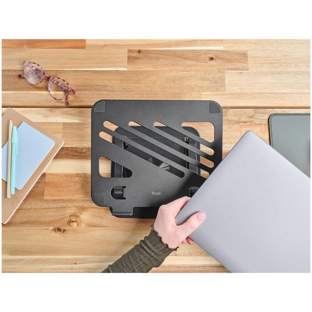 Zeff Supporto per computer portatile Nero 40,6 cm (16") - Foto 10