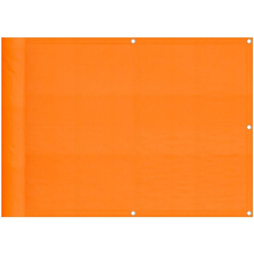 Paravento da Balcone Arancione 75x700 cm 100% Poliestere Oxford - Foto 1