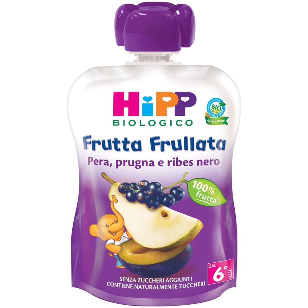 Bio Frutta Frullata Pera Prugna Ribes 90 g - Foto 1