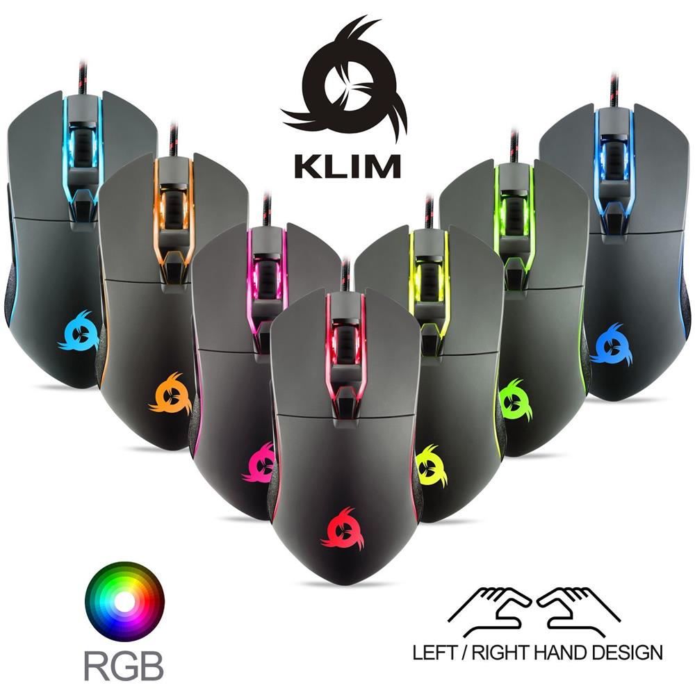 Aim Mouse Da Gaming Chroma Rgb - Nuovo - Preciso - Con Cavo Usb - Regolabile Da 500 A 7000 Dpi - Pulsanti Programmabili - Comfort Per Mani Di Ogni Dimensione - Presa Eccellente Per Ami - Foto 3