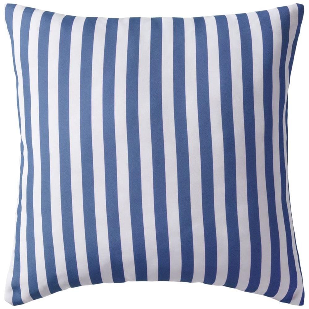 Cuscini Da Esterno 4 Pz Stampa A Righe 45x45 Cm Blu - Foto 3