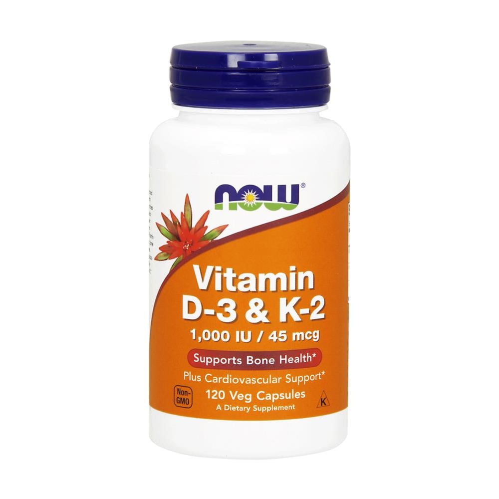 Vitamin D-3 & K-2 1,000iu 120 Vcapsule - Vitamine - Foto 1
