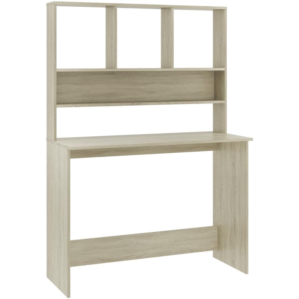 Scrivania e Ripiani Rovere Sonoma 110x45x157 Legno Multistrato - Foto 2