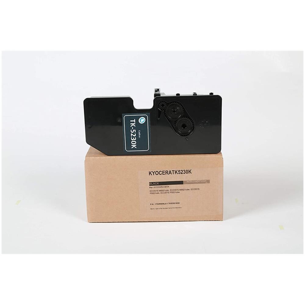 TONER COMPATIBILE - Kyocera Tk-5230k Nero 1t02r90nl0-1 Per Ecosys M5521cdn, Ecosys M5521cdw, Ecosys P5021cdn, Ecosys P5021cdw Fornito Di Intelligent Chip Capacità 2600 Copie Made In Italy - Foto 1