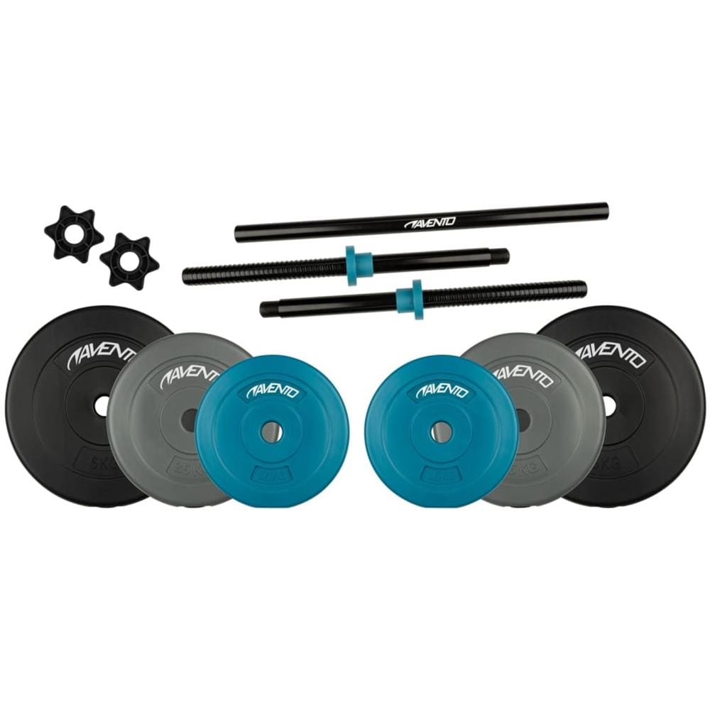 Set Bilanciere Regolabile 20 Kg Nero Blu E Grigio - Foto 2