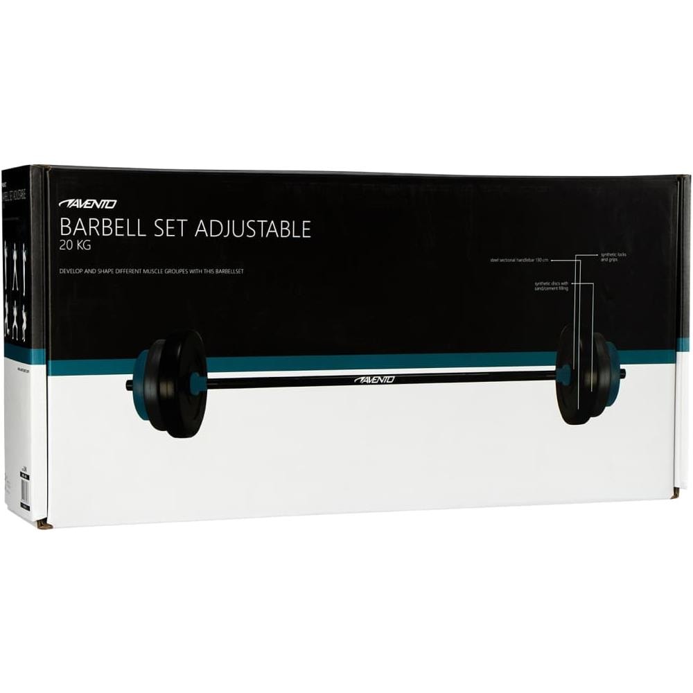 Set Bilanciere Regolabile 20 Kg Nero Blu E Grigio - Foto 7