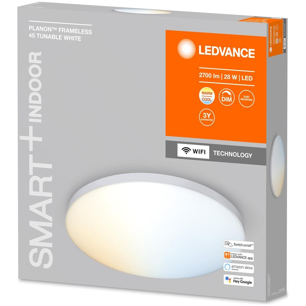 Ledvance Plafoniera Led Intelligente, Wifi, Smart+ Tunable White / 28 W, 220…240 V, Ampiezza Fascio Luminoso: 110°, Tunable White, 3000…6500 K, Materiale: Alluminio - Foto 2