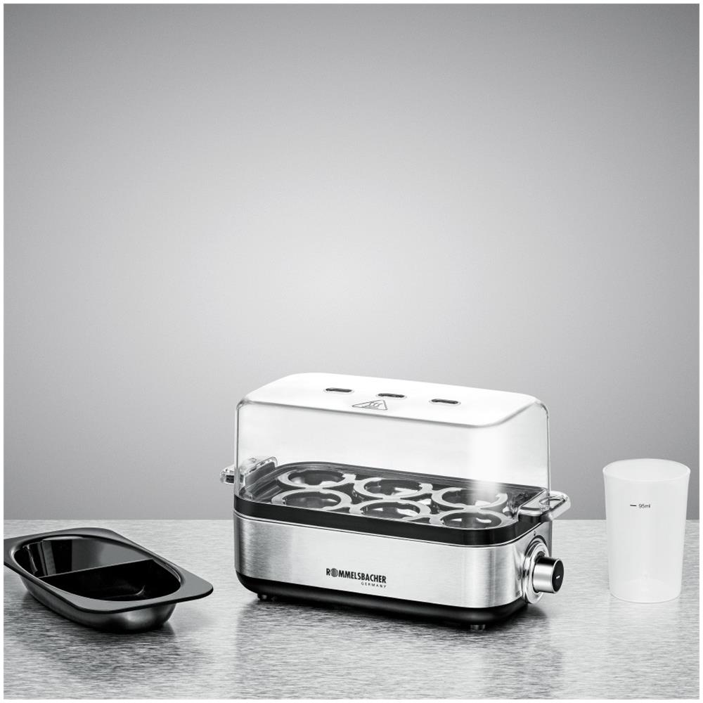 Er 600 Pentolino Per Uova 6 Uovo /uova 400 W Acciaio Inossidabile, Trasparente - Foto 2