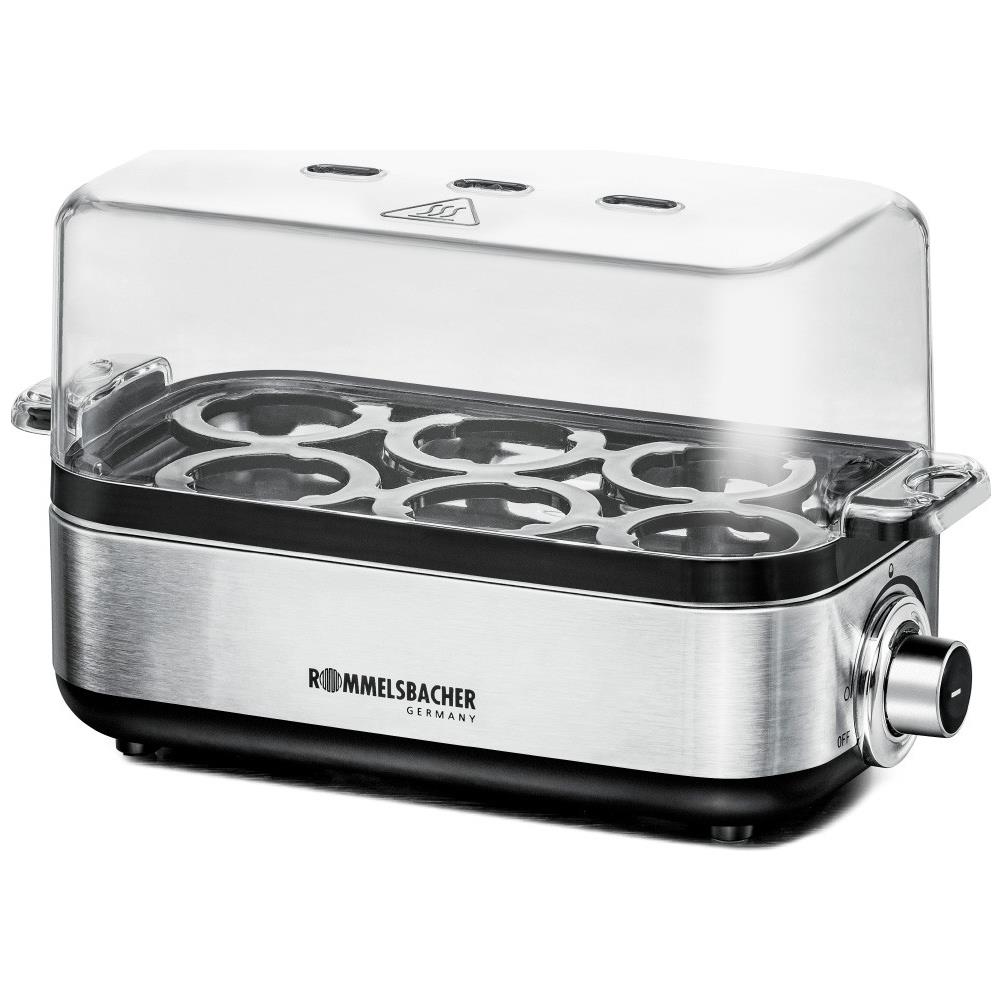 Er 600 Pentolino Per Uova 6 Uovo /uova 400 W Acciaio Inossidabile, Trasparente - Foto 1