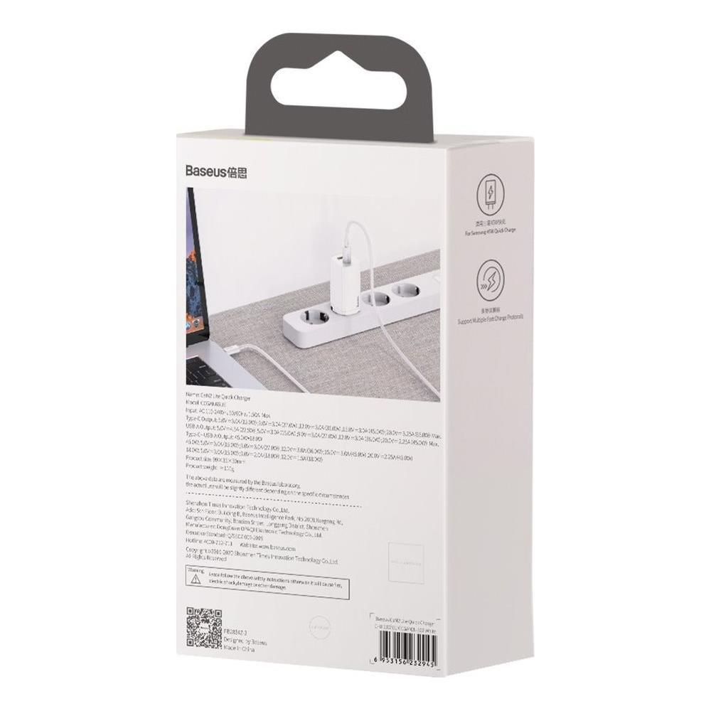 Caricatore Gan Lite 1x Usb-a 1x Usb-c 3 A (ccgan2l-b02)  - Foto 7