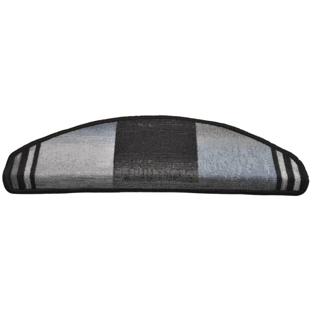 Tappetini per Scale Autoadesivi 10 pz 65x21x4 cm Nero e Grigio - Foto 8