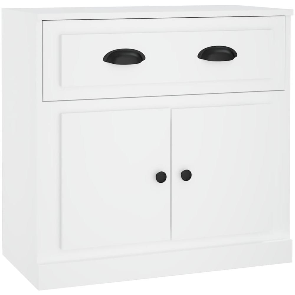Credenza Bianca 70x35,5x67,5 Cm In Legno Multistrato - Foto 2