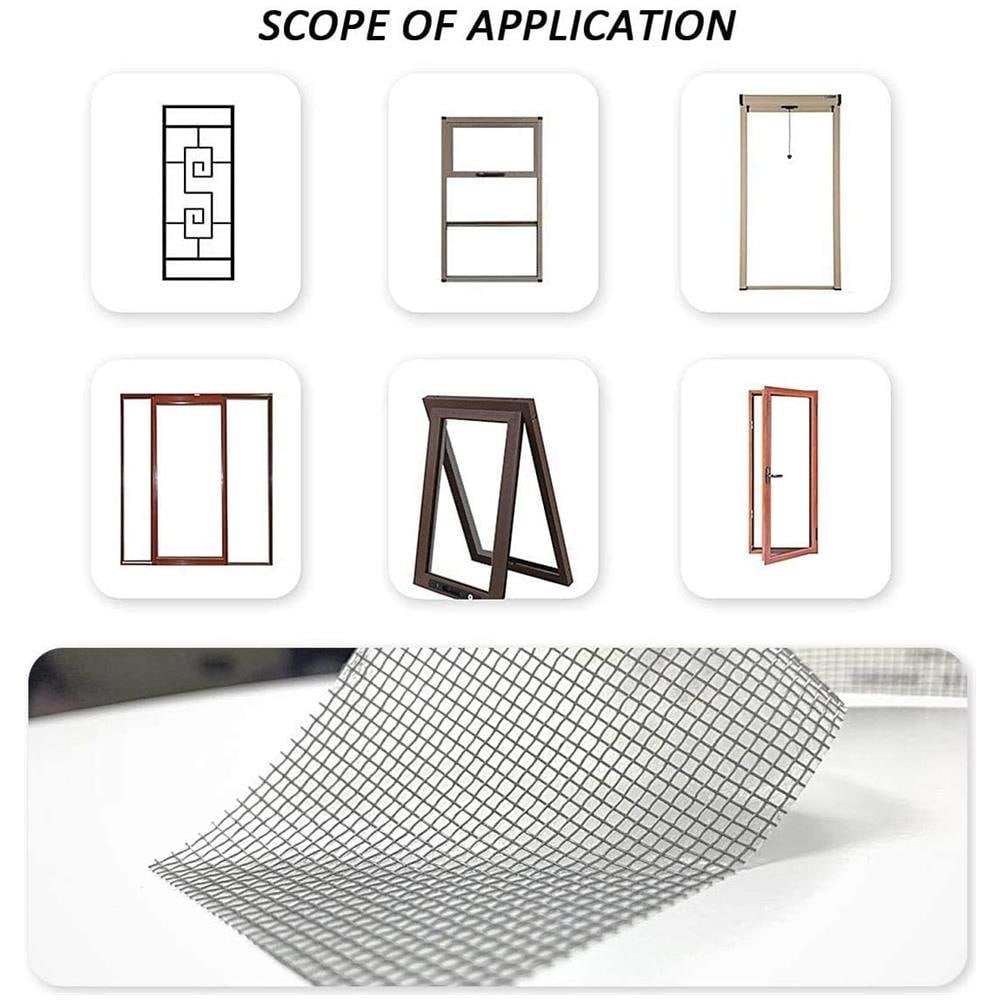 Toppe Di Riparazione Per Zanzariere Su Finestre, 12x12 Cm - Foto 2