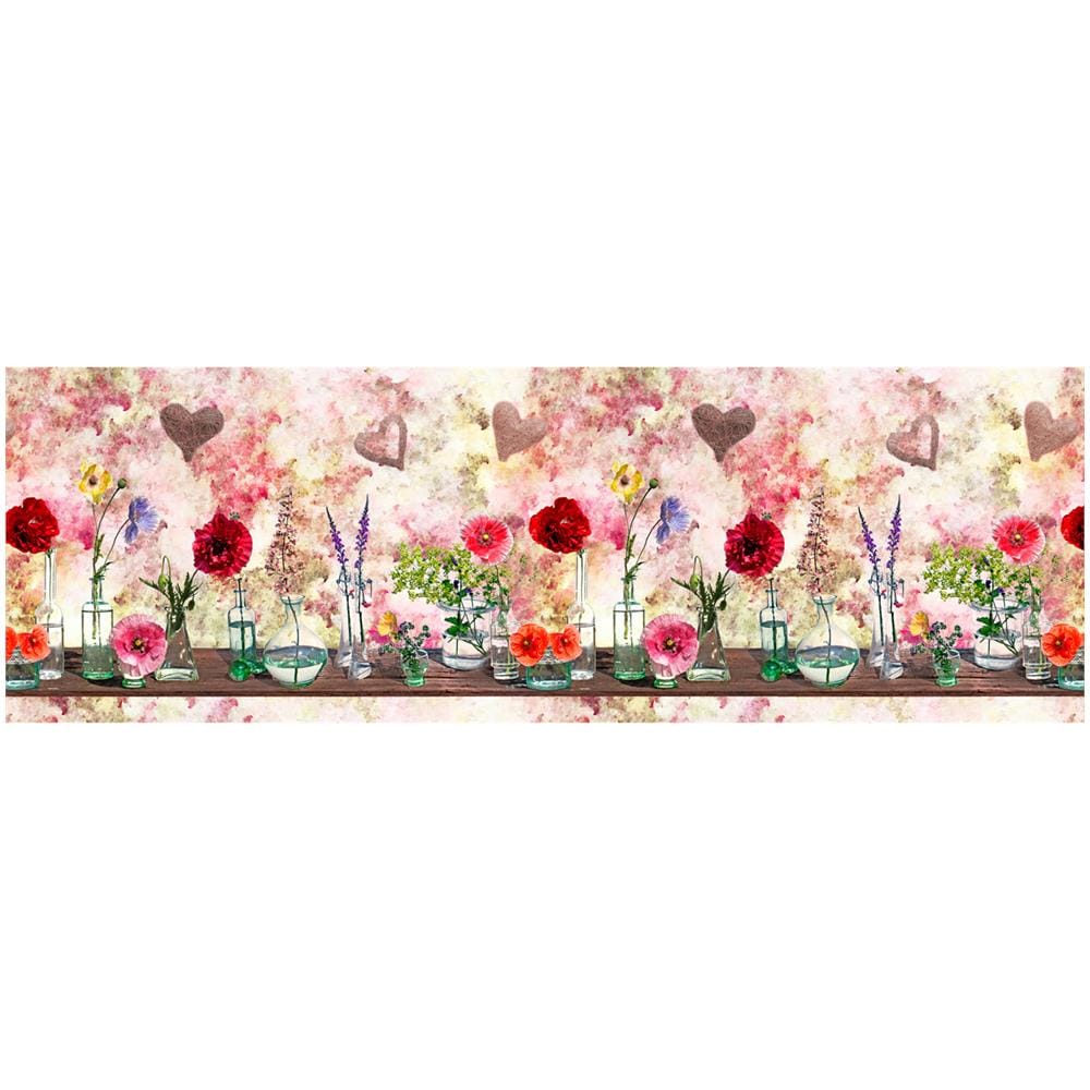 Tappeto Passatoia Antiscivolo Con Stampa Digitale Dis. Fiore Ampolle 50x320 Ampolle - Foto 2