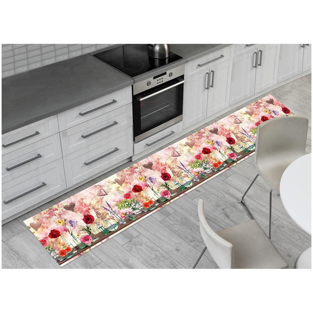 Tappeto Passatoia Antiscivolo Con Stampa Digitale Dis. Fiore Ampolle 50x320 Ampolle - Foto 1