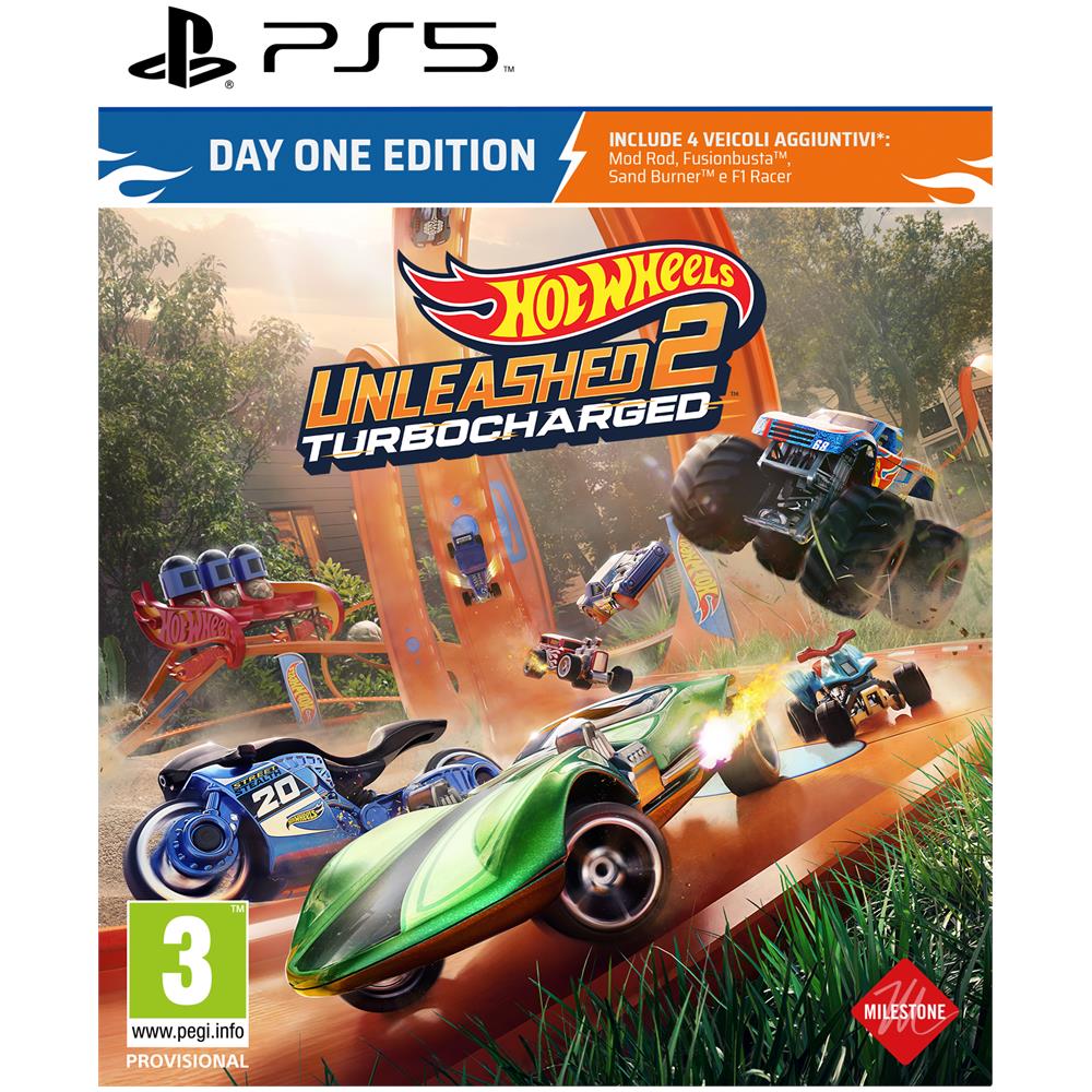 Hot Wheels Unleashed 2: Turbocharged - Day One Edition ITA PlayStation 5 - Foto 1