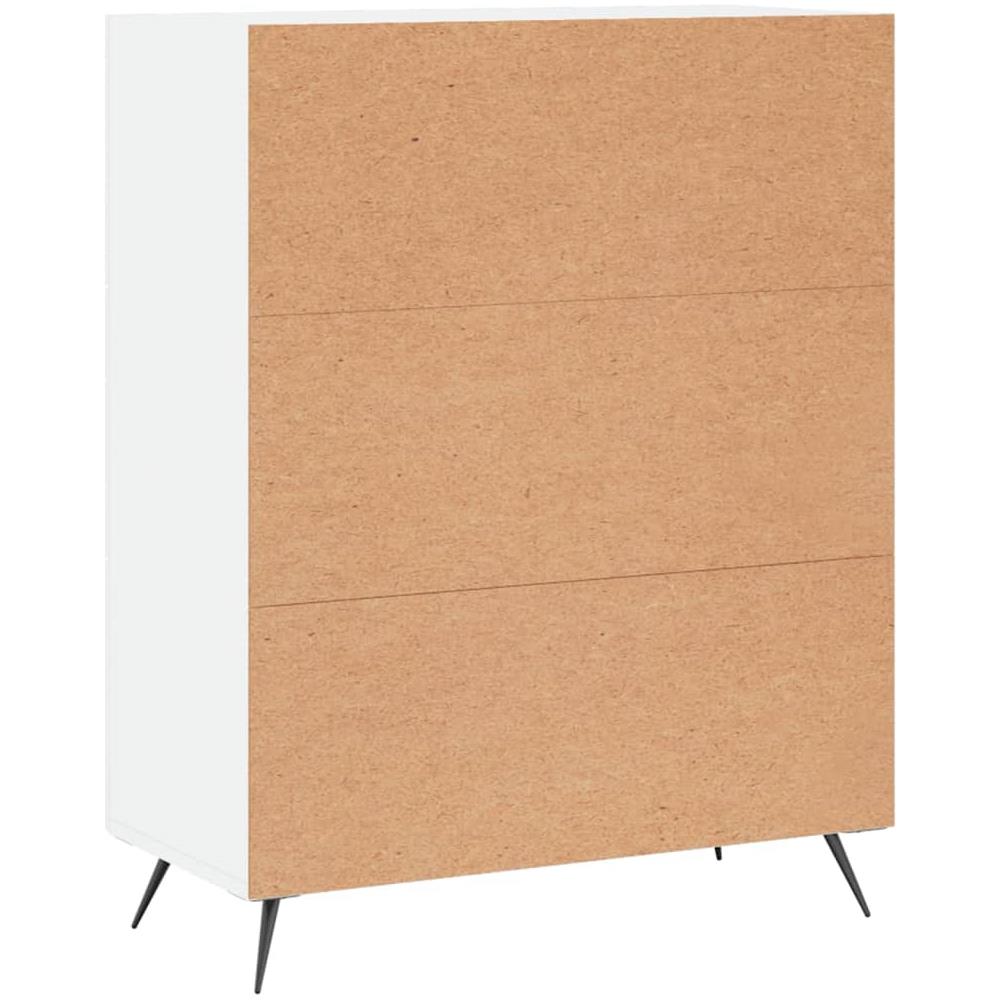Cassettiera Bianca 69,5x34x90 Cm In Legno Multistrato - Foto 8