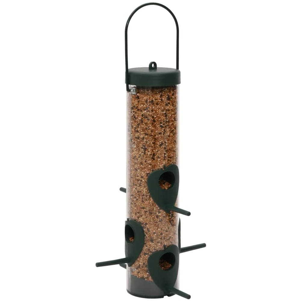 Mangiatoie Per Uccelli 3 Pz Verde Scuro 17x17x32 Cm - Foto 3