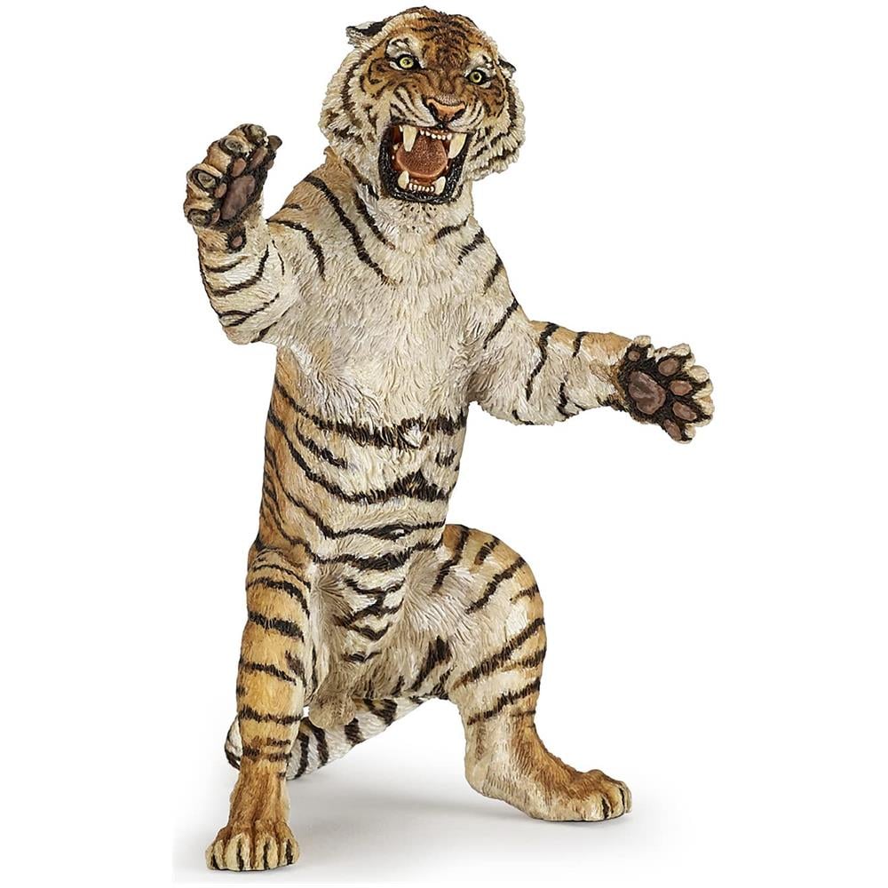 -dipinto A Mano - Figurina -regno Degli Animali Selvatici - Tigre In Piedi -50208 -da Collezione - Per Bambini - Adatto A Ragazzi E Ragazze- Dai 3 Anni - Foto 1
