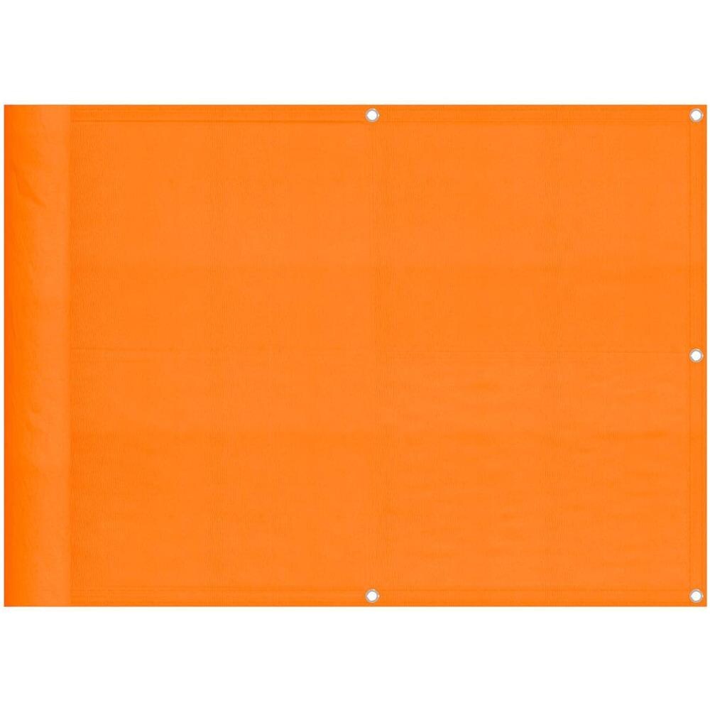Paravento da Balcone Arancione 75x800 cm 100% Poliestere Oxford - Foto 1