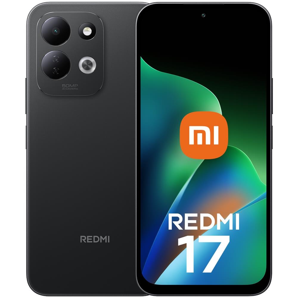 Redmi 17 4G 128GB 4GB Ram Display 6.9" HD 120Hz Main Camera 50MP Selfie 8MP DualSim Ibrida HyperOS3 Helio G91 Ultra 7500mAh Black - Foto 1