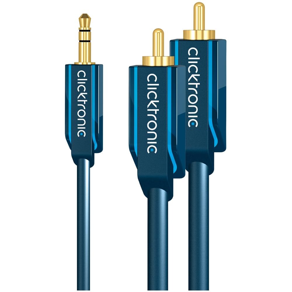 ICOC CLC-JR-010 - Cavo audio per lettore MP3 / iPod / Smartphone 1x3.5mm stereo / 2xRCA 1 m - Foto 1
