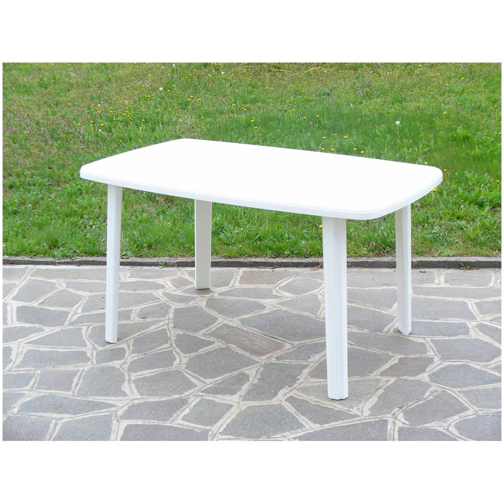 Tavolo Resina Art. 56 Cm. 137x85 Bianco - Foto 4