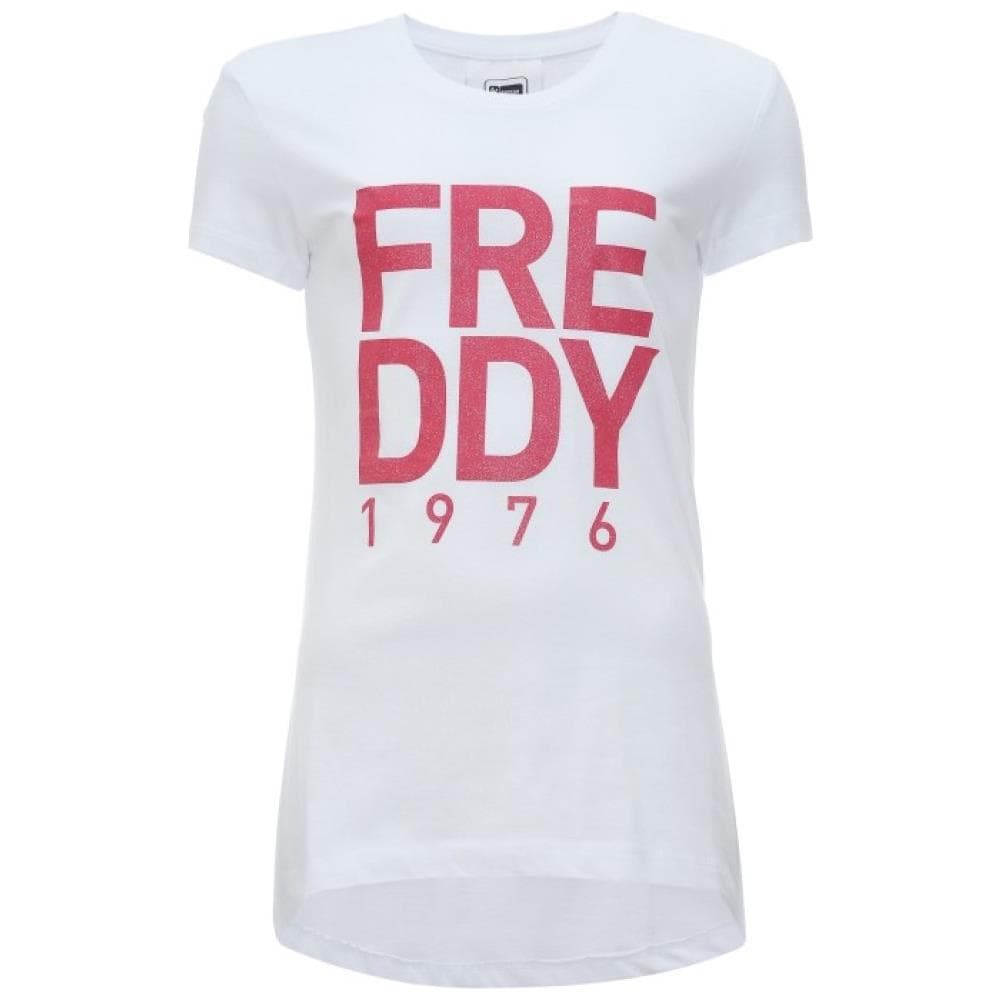 T-shirt Bambina Scritta Glitter 14a Bianco - Foto 1