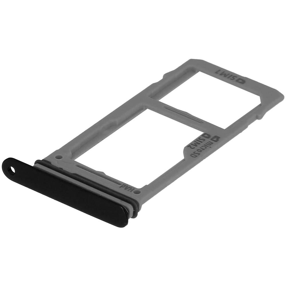 Slot Scheda Nano Sim + Micro-sd Galaxy S9 Adattatore Ricambio - Nero - Foto 3