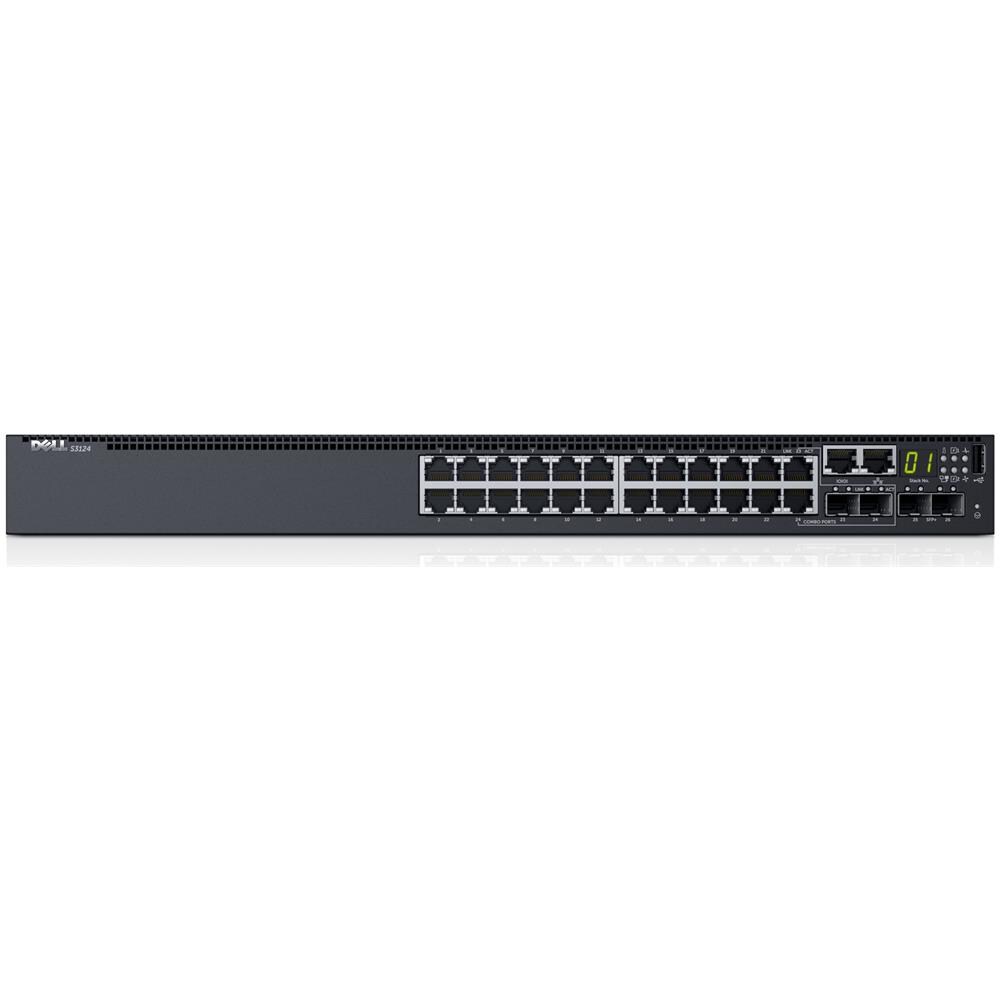 Switch Serie PowerConnect S3124 con 24 Porte Gigabit Ethernet 10/100/1000 PoE+ (200W) / 2 Gigabit SFP  - Foto 2