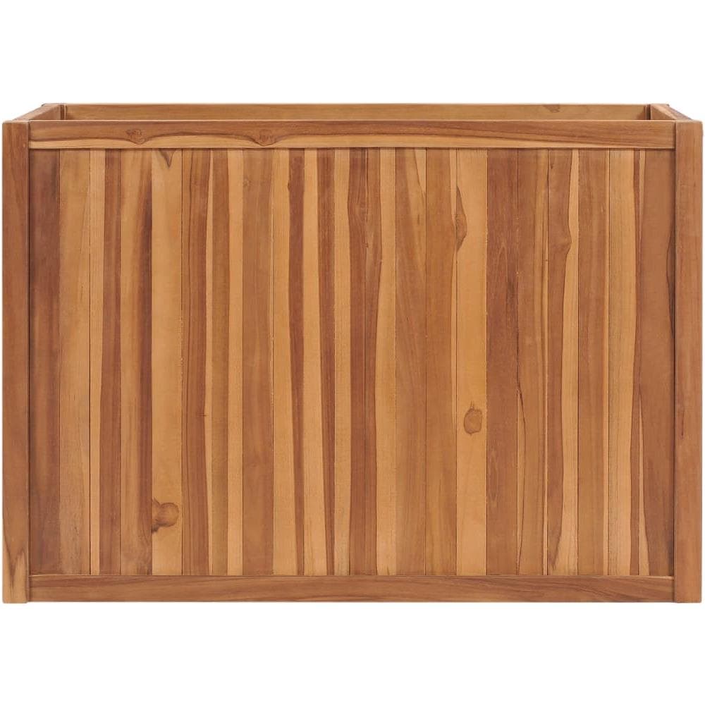 Letto Rialzato 100x50x70 Cm In Legno Massello Di Teak - Foto 2