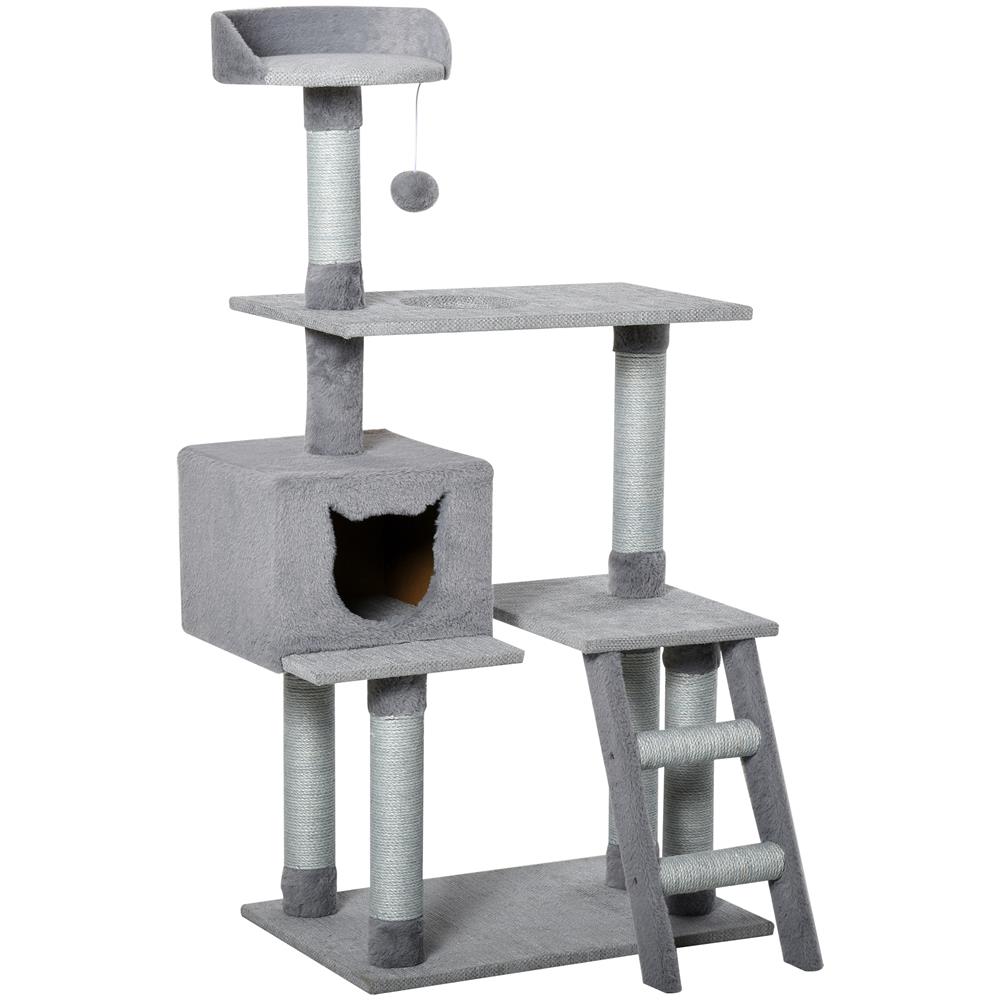 Palestra Per Gatti Multilivello Con Casetta E Tiragraffi Corda Di Juta - Foto 1