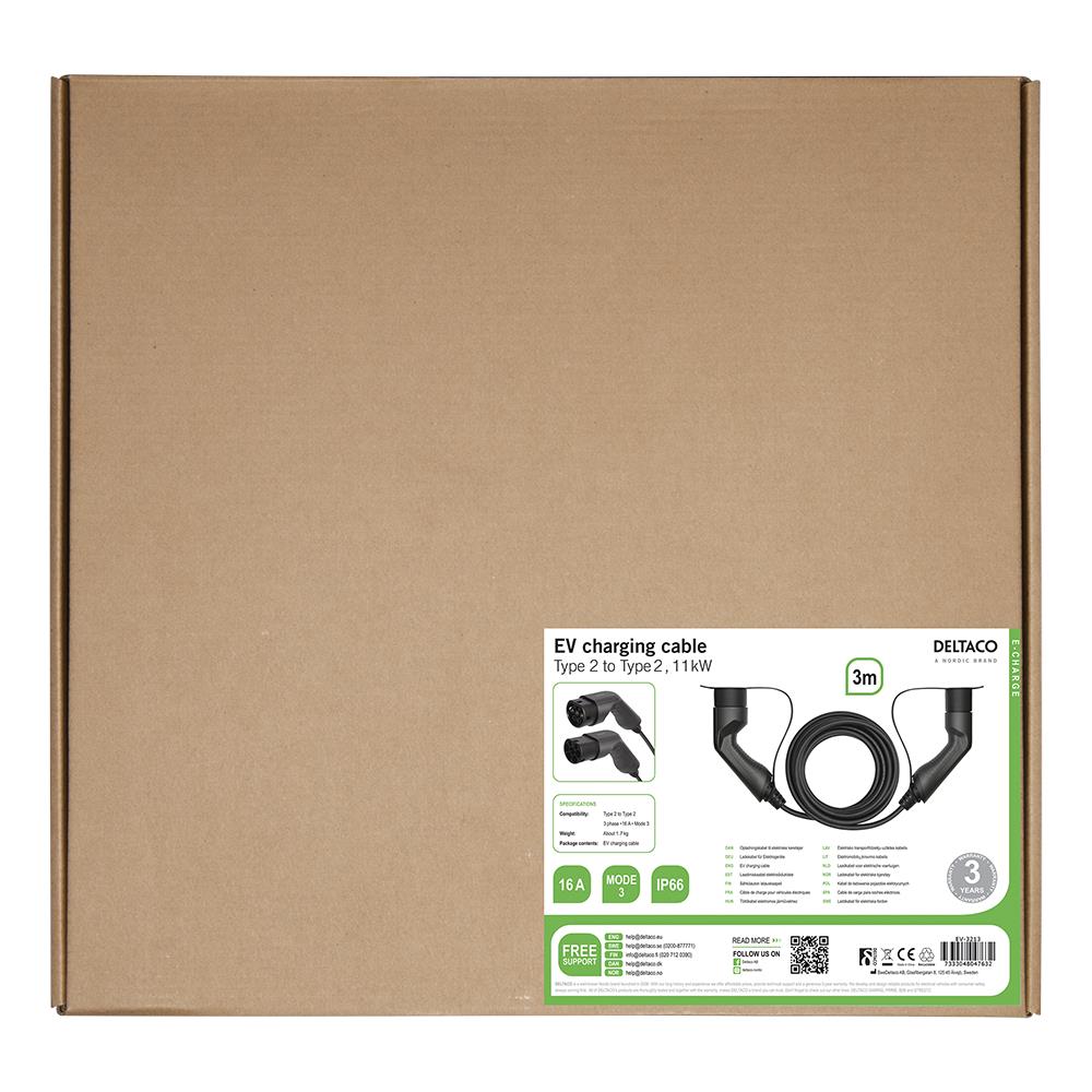 E-charge, Cavo Tipo 2 - Tipo 2, Trifase, 16a, 3m - Foto 10