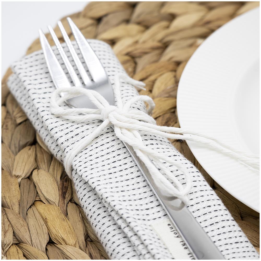 3mm X 300m Macrame Corda Bianco | Filo Cotone Uncinetto | 3 Mm (+-0.5mm) | 12 Strati | Grande Spago Da Cucina Rotolo Spessi Naturali Forte | Decorazione Casa Artigianato Artistico Foto - Foto 5