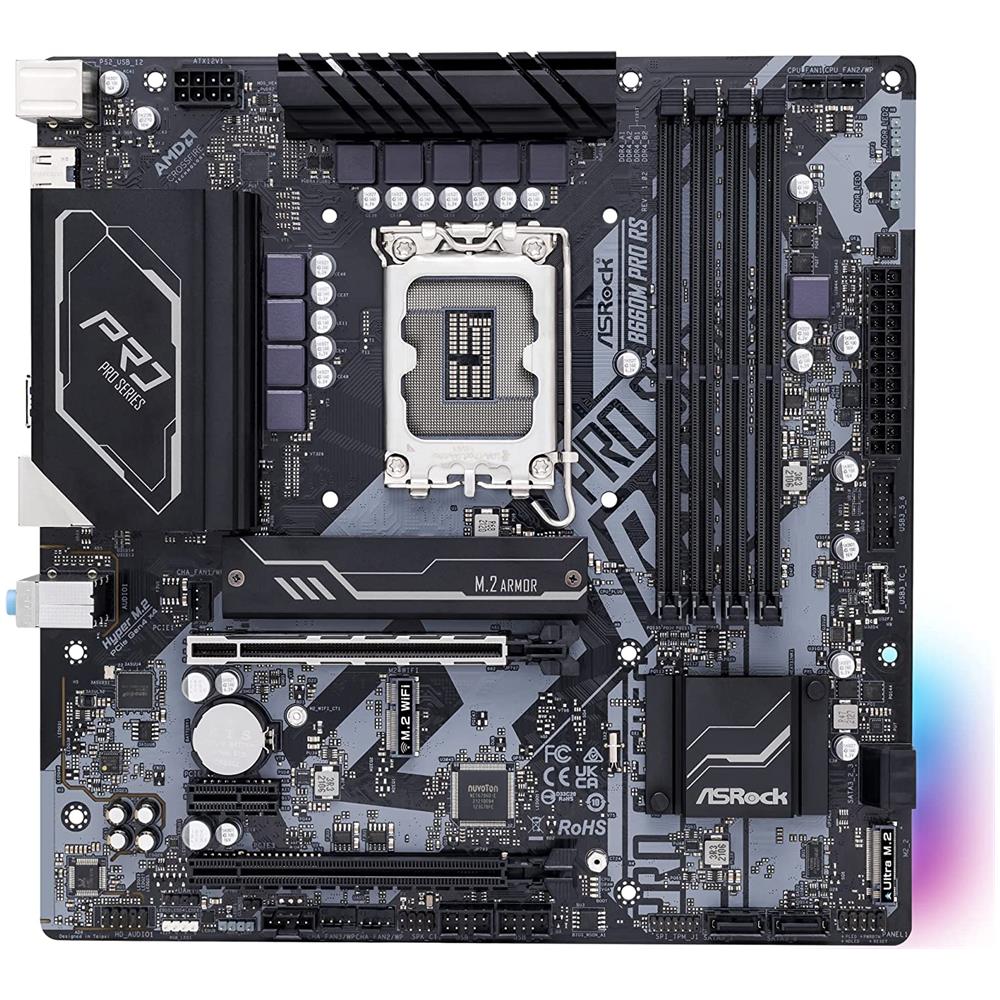Scheda Madre B660M Pro RS Socket LGA 1700 Chipset B660 Micro ATX - Foto 2