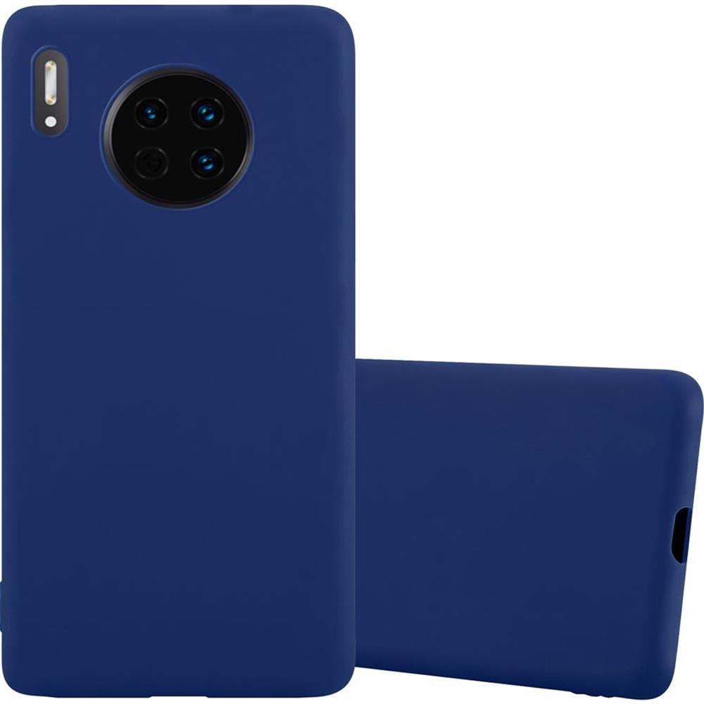 Custodia Compatibile Con Huawei Mate 30 In Candy Blu Scuro - Coperchio Protettivo In Silicone Tpu Flessibile - Foto 1