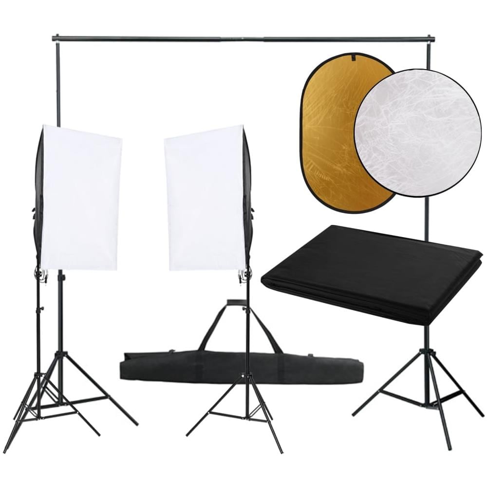 Kit Per Studio Fotografico Con Set Luci, Fondale E Riflettore - Foto 1