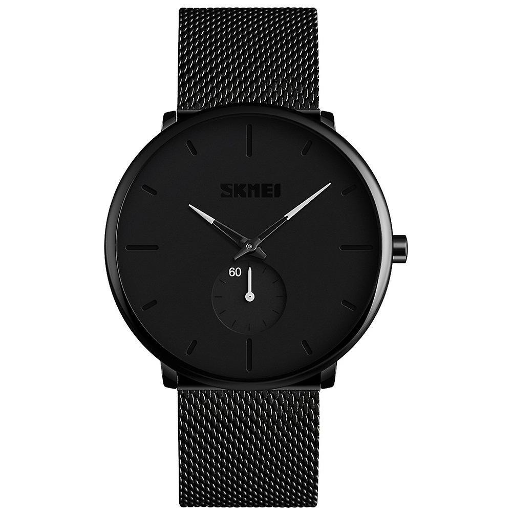 Orologio Uomo Minimalista In Acciaio Inossidabile - Quadrante Argento, Cinturino Metallo, Moda Business E Casual - Impermeabile 30m - 2