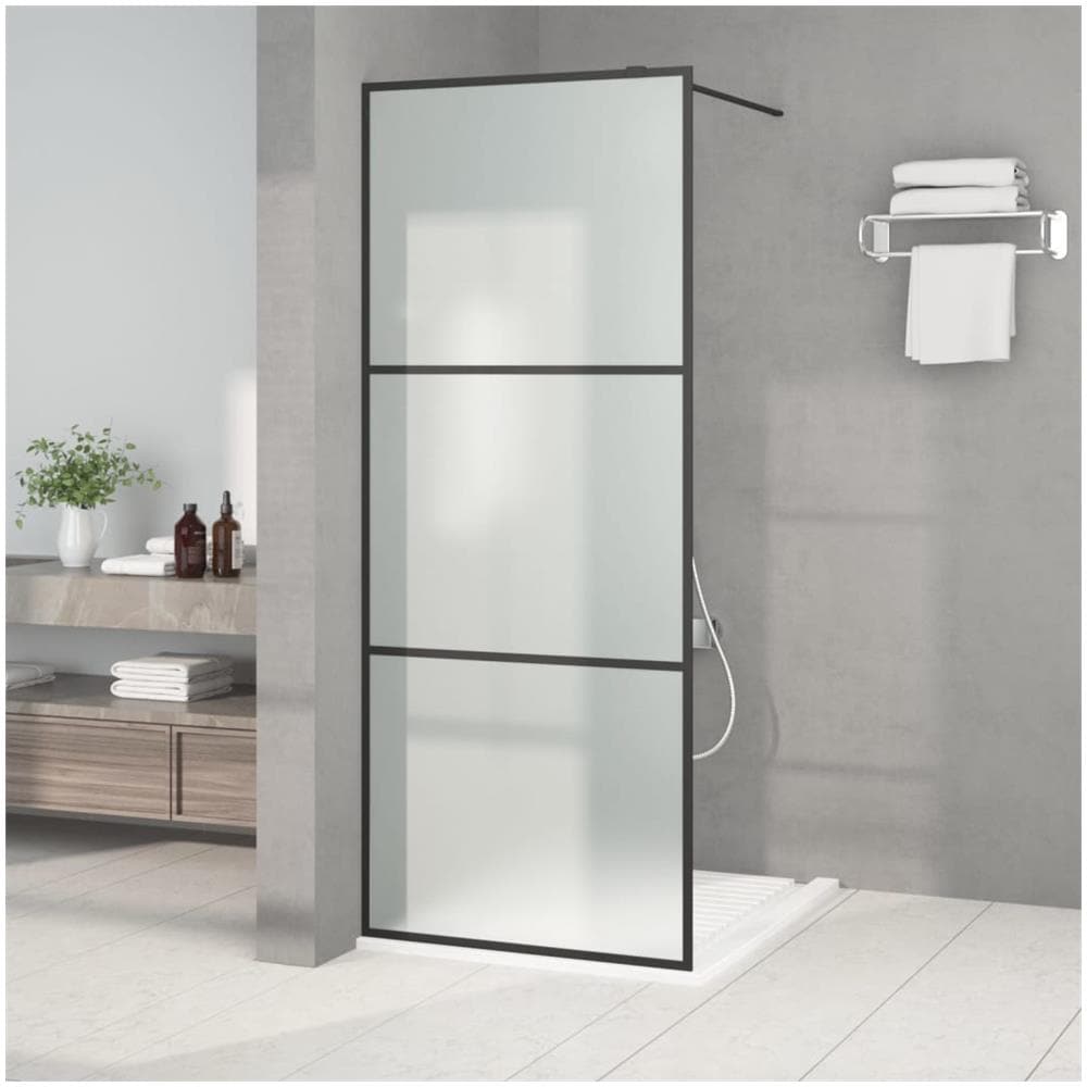 Parete Doccia Walk In 80x195 Cm Vetro Smerigliato Esg - Foto 1