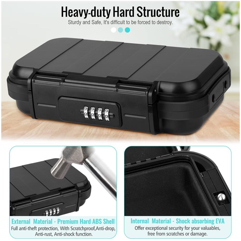 Cassaforte Impermeabile Portatile Con Codice E Cavo - Foto 2