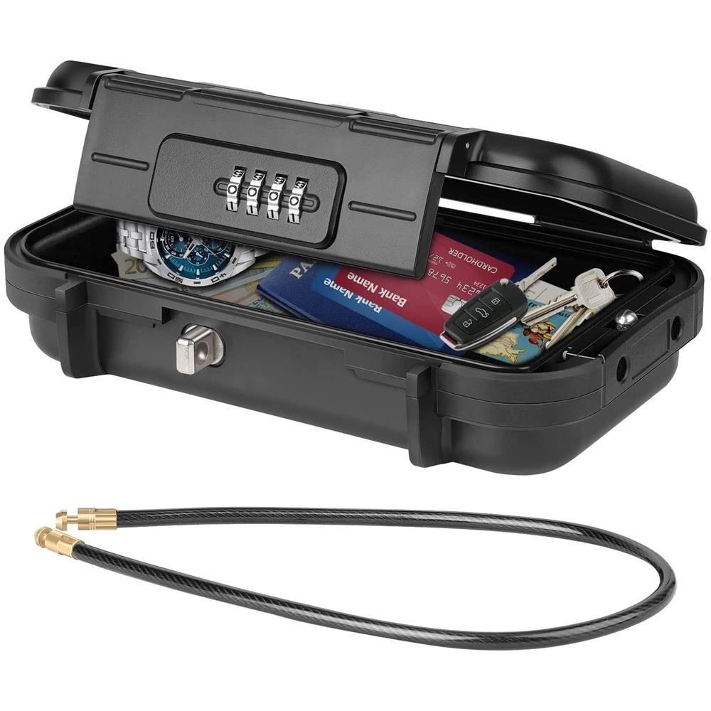 Cassaforte Impermeabile Portatile Con Codice E Cavo - Foto 1