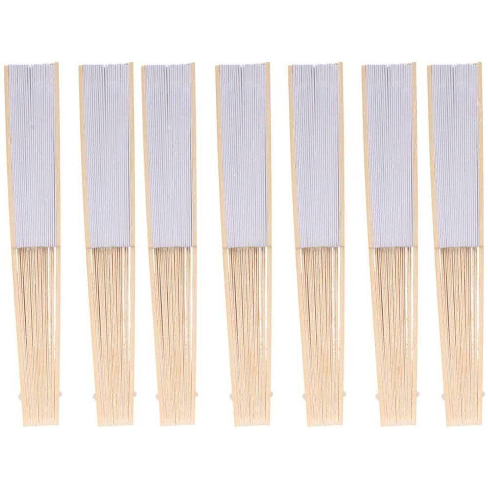 7 Ventagli Di Carta Da Personalizzare 21 Cm - Foto 1