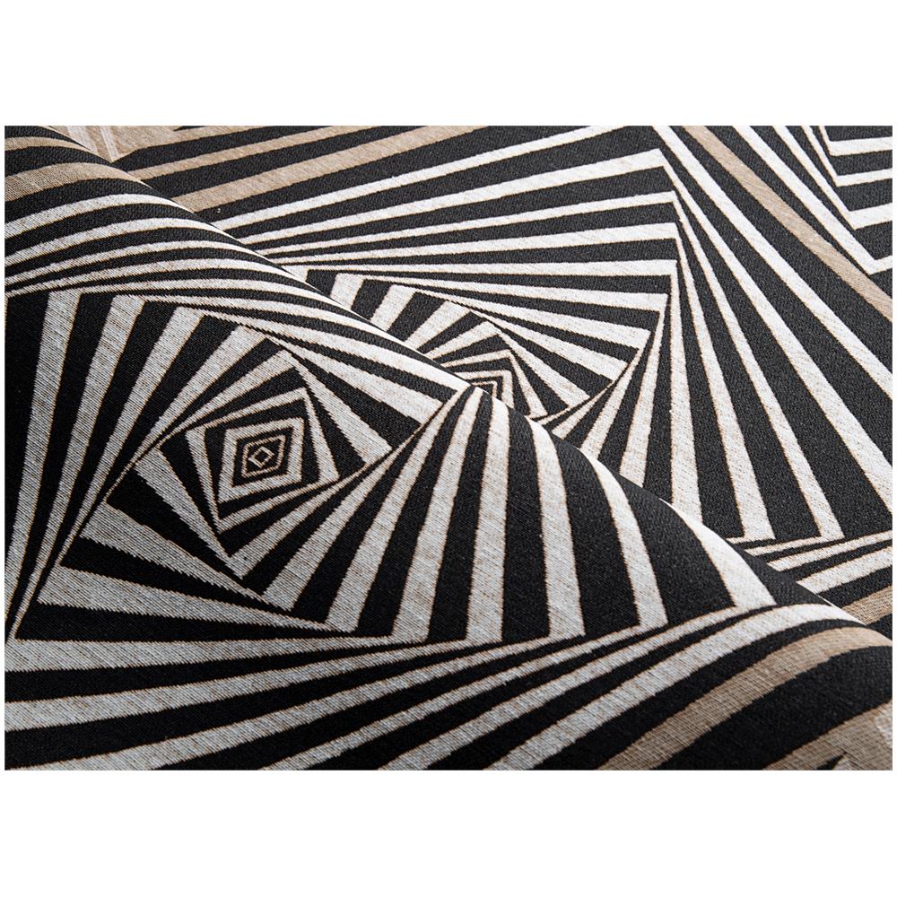 Tappeto Passatoia In Tessuto Jacquard Linea Emozioni Disegno Optical Nero 57x140 Nero - Foto 4