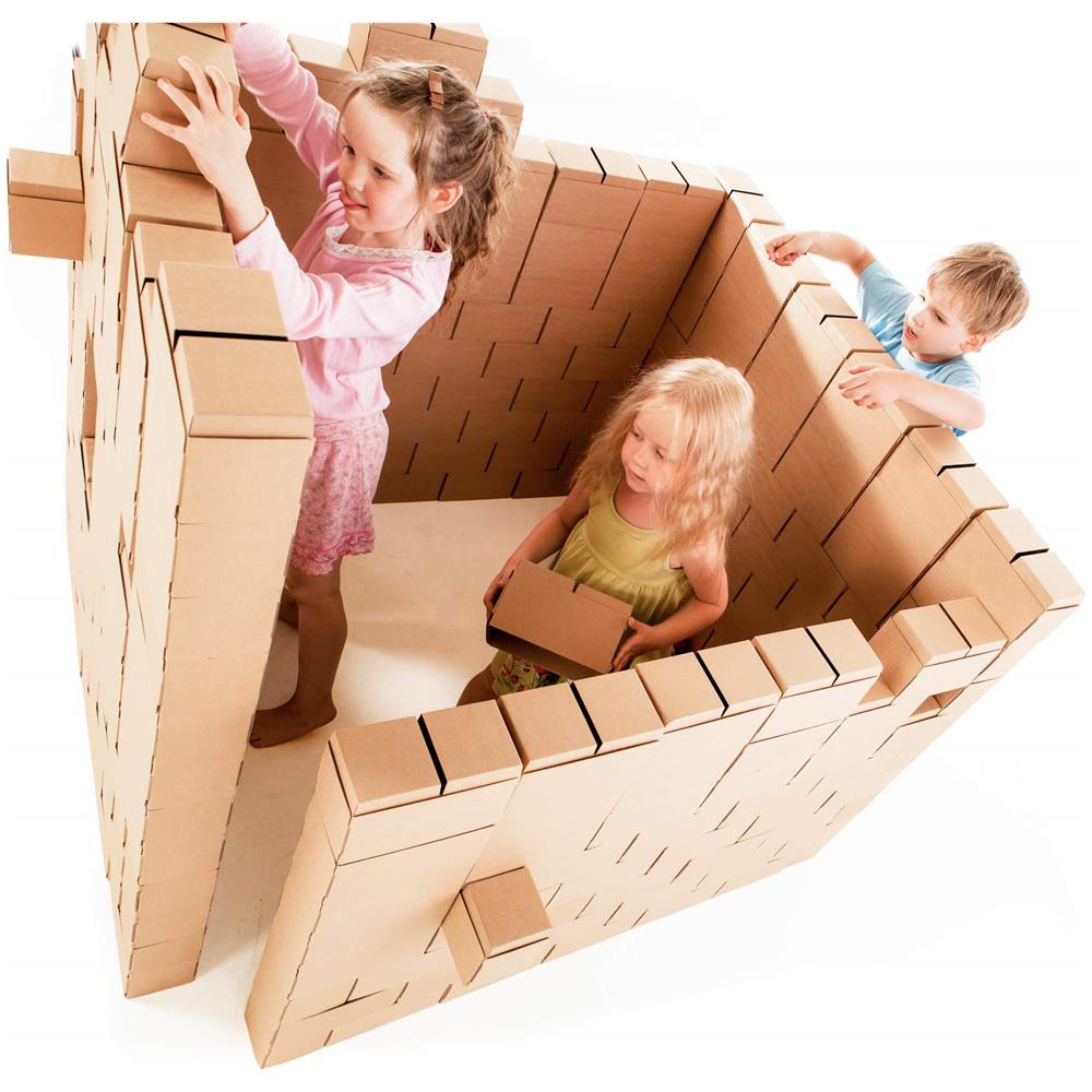 Giga Bloks Xxl Blocchi Di Cartone Che Sono Jumbo Blocks 200 Blocchi Per Bambini Come Kids Adventure Jumbo Blocks I Blocchi Di Cartone Possono Sostenere Il Peso E Sono Durevoli Mattoni Di Cartone Ad Incastro - Foto 1