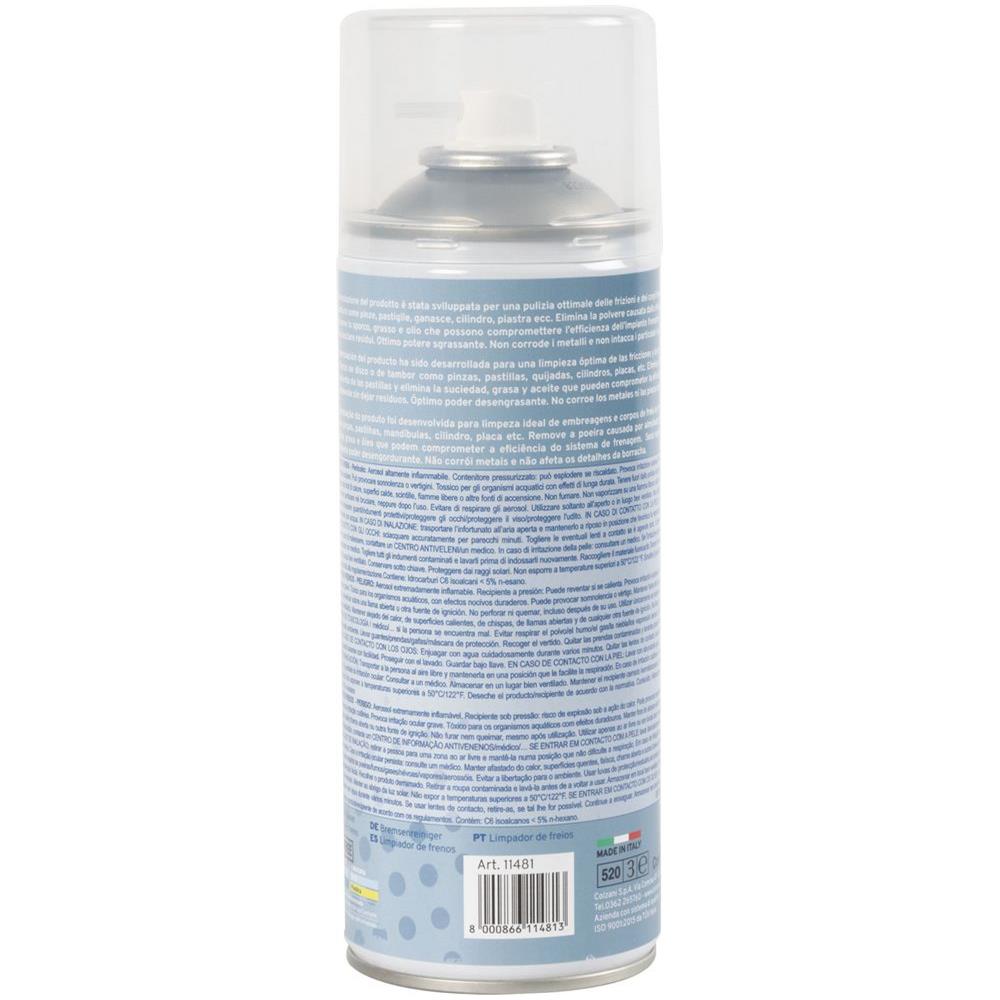 Detergente Per Freni Spray 400 Ml Adatto Per Tutti I Tipi Di Freno Con Ottimo Potere Sgrassante - Foto 2